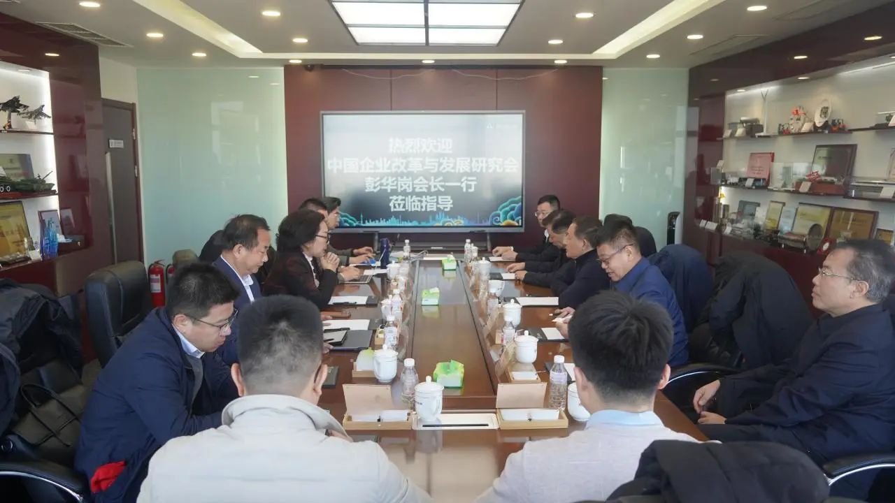 中国企业刷新与生长研究会会长彭华岗一行莅临新百胜集团调研交流