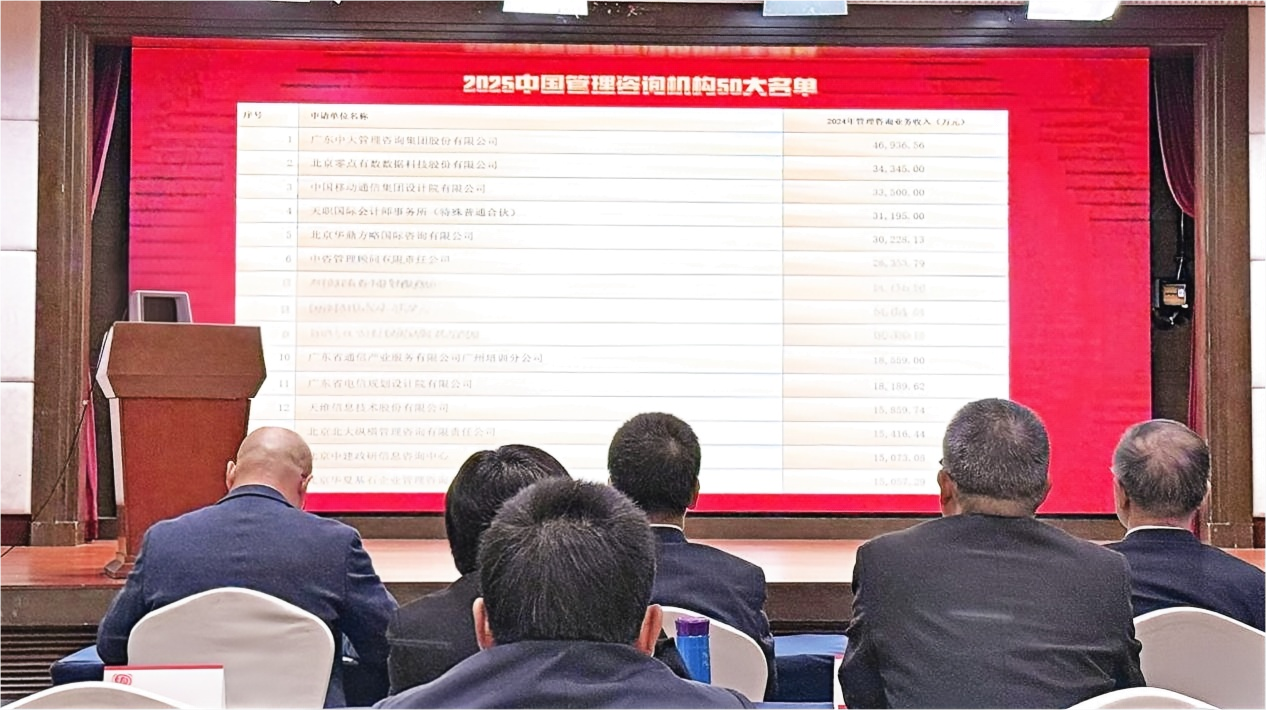 一连4年位居精益细分领域榜首！新百胜集团再度登榜&ldquo;2025中国管理咨询机构50大&rdquo;名单！